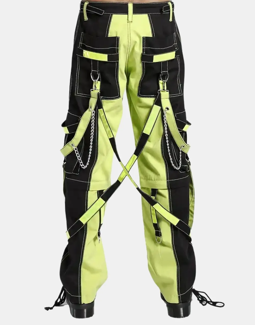 Prime Quality Men Extreme Bondage Lime Green Tripp Pant3