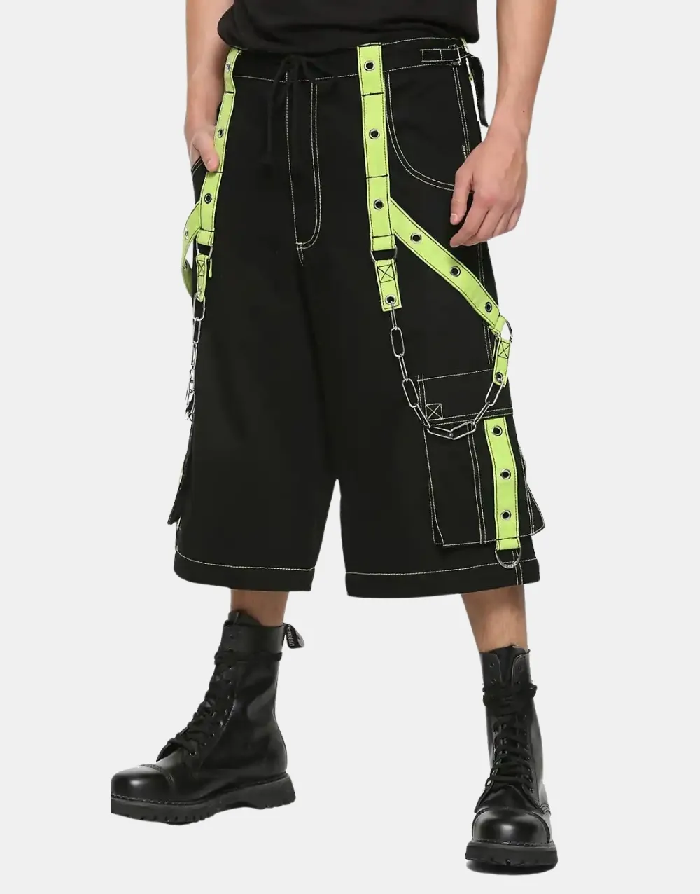Gothic Tripp Lime Light Symbol Trouser Pant Shorts3