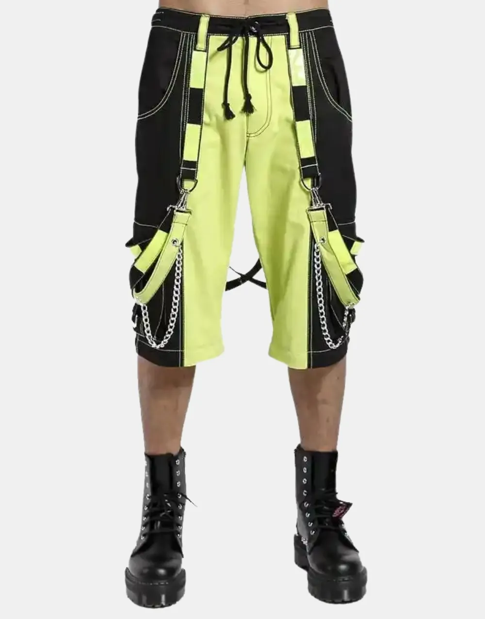 Prime Quality Men Extreme Bondage Lime Green Tripp Pant4