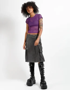 SUPER KILT BLACK DENIM4
