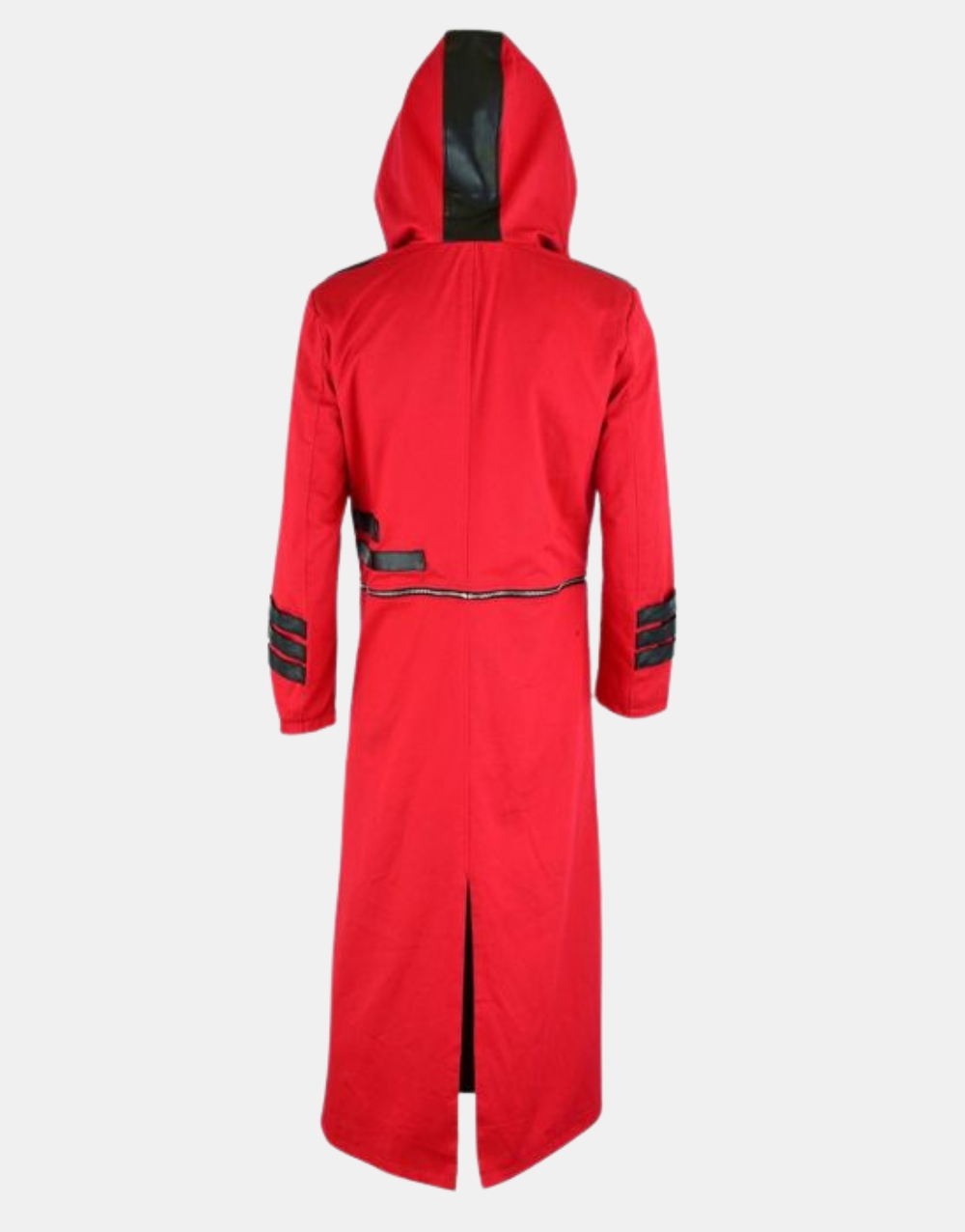scorpion_mens_punisher_hooded_trench_coat_long_jacket_red_black_gothic_steampunk2