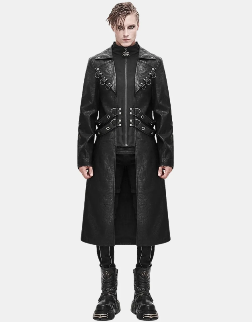 Devil Fashion Derelict Cities Mens Dieselpunk Trench Coat2