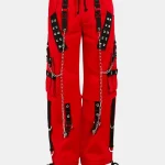 Punk Rock Red Baggy Tripp Pants1