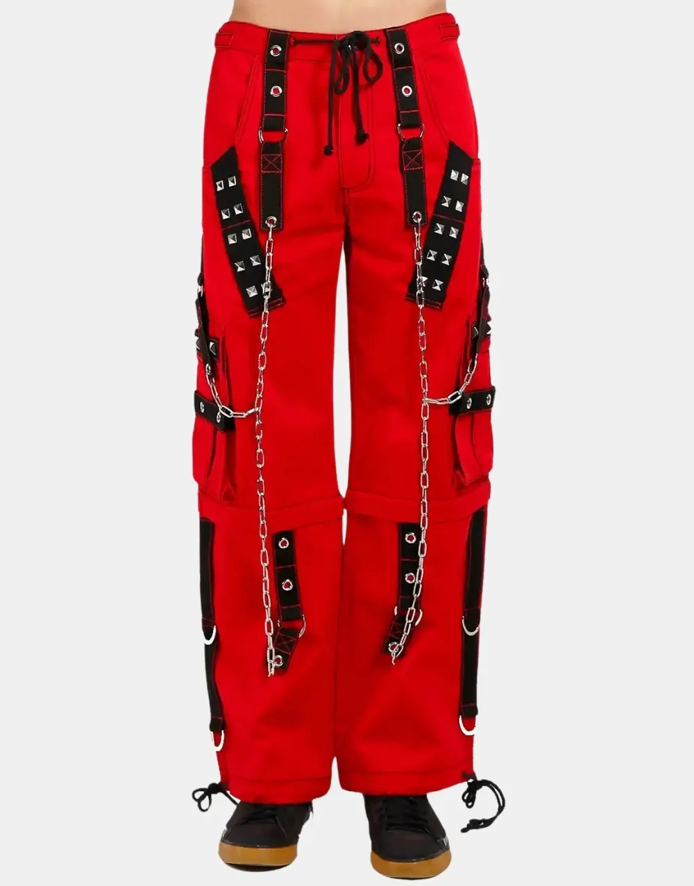 Punk Rock Red Baggy Tripp Pants1