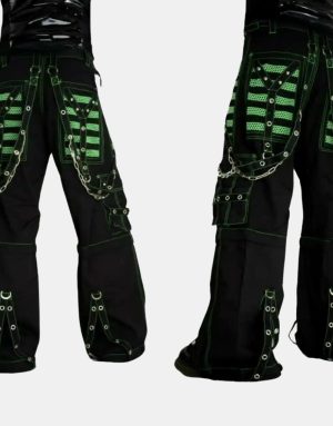 Women’s Handmade Extreme Bondage Gothic Skater Biker Tripp Pant3