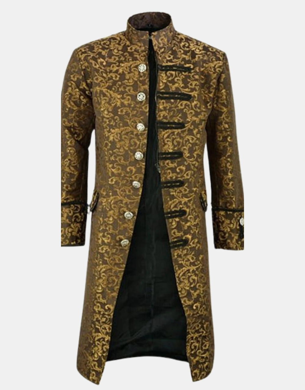 renaissance_unisex_gold_brocade_goth_steampunk_victorian_velvet_frock_coat_usa1