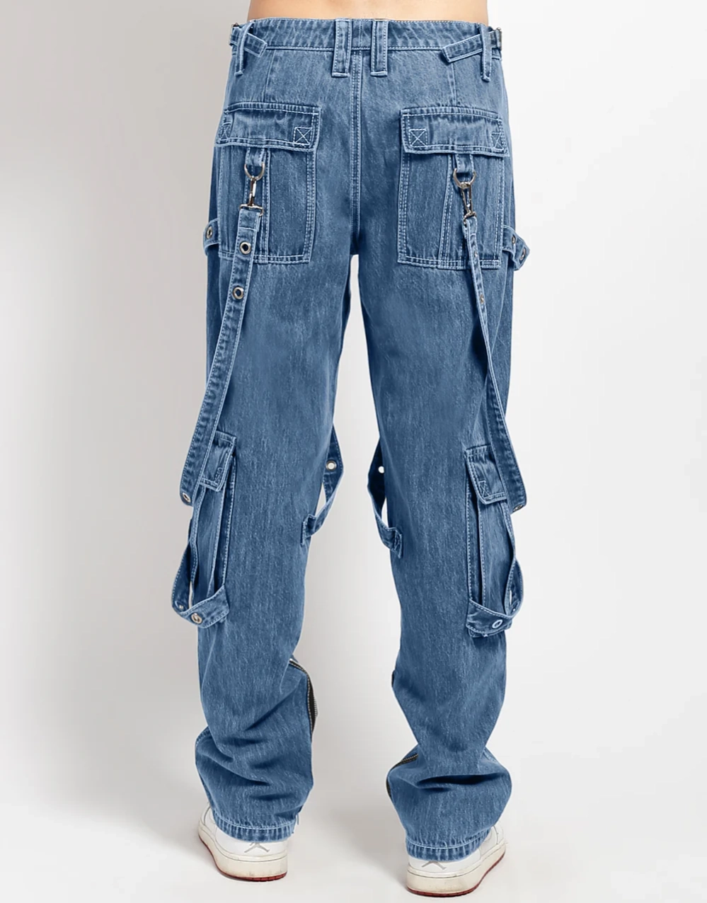 MEN Y-HARNESS PANT LIGHT INDIGO DENIM3